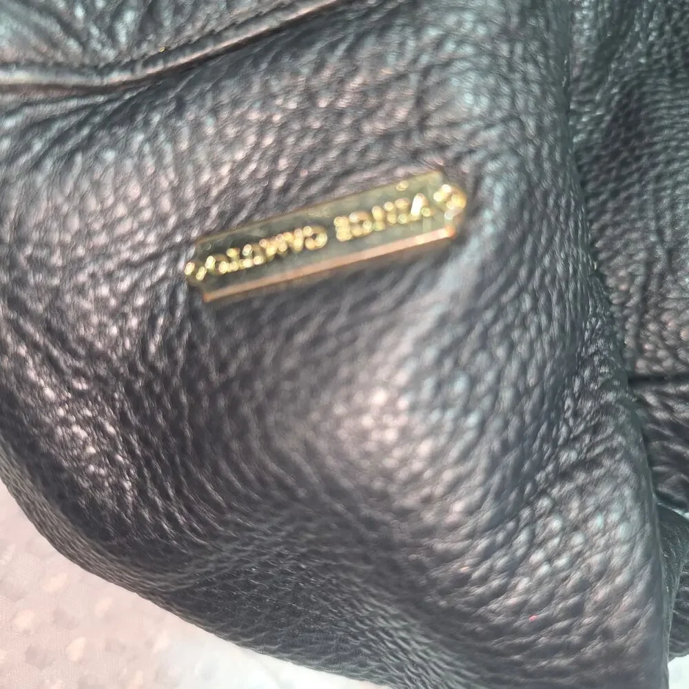 VINCE CAMUTO XL LEATHER BLACK HOBO BAG